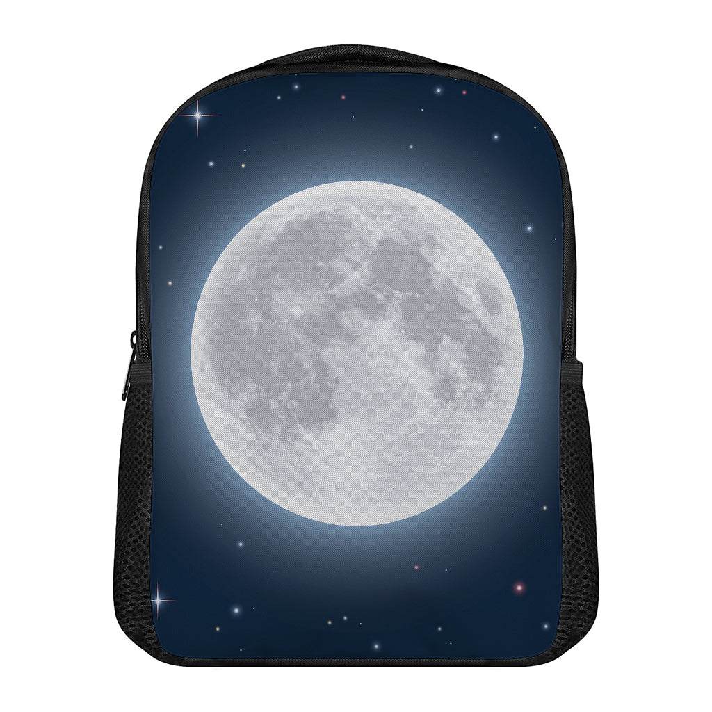 Full Moon Print Casual Backpack