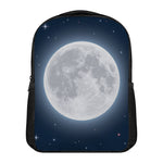 Full Moon Print Casual Backpack