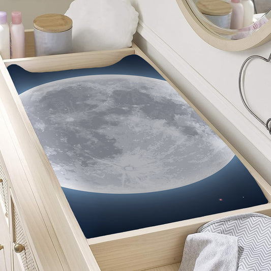 Full Moon Print Changing Pad Cover