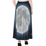 Full Moon Print Chiffon Maxi Skirt