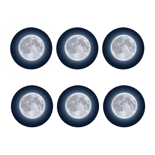 Full Moon Print Coaster Set