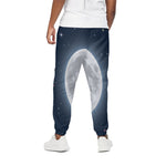 Full Moon Print Cotton Pants
