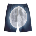 Full Moon Print Cotton Shorts