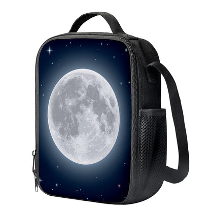 Full Moon Print Crossbody Lunch Bag