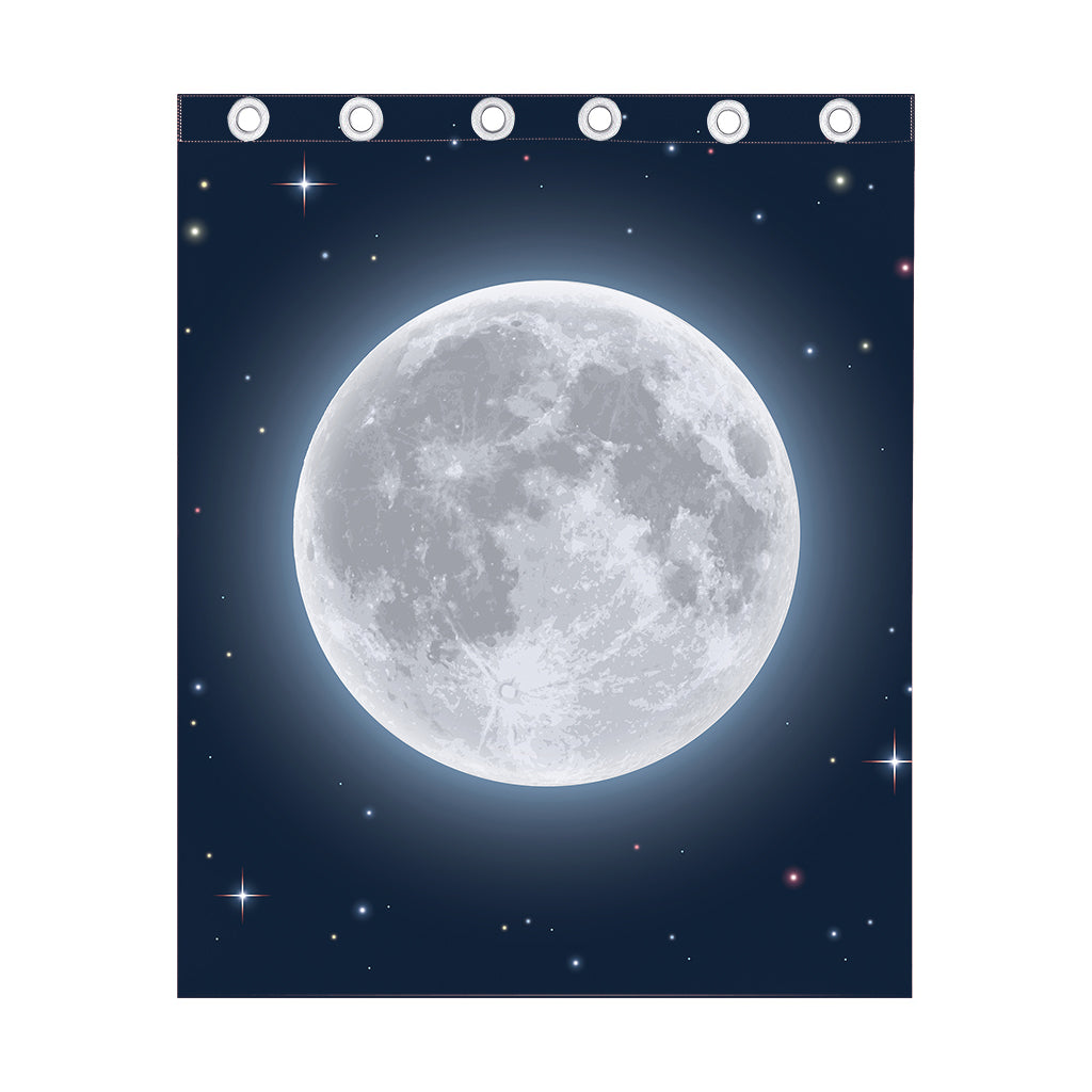 Full Moon Print Curtain