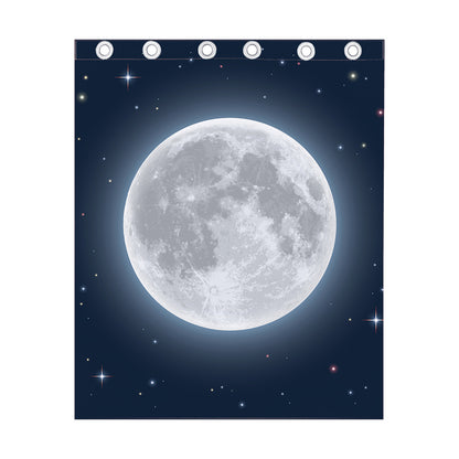 Full Moon Print Curtain