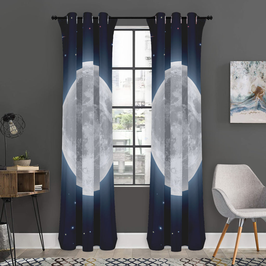 Full Moon Print Curtain