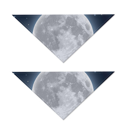 Full Moon Print Dog Bandana