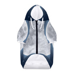 Full Moon Print Dog Zip Up Hoodie