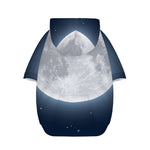 Full Moon Print Dog Zip Up Hoodie