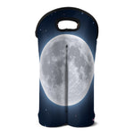 Full Moon Print Double Neoprene Wine Tote