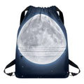 Full Moon Print Drawstring Backpack
