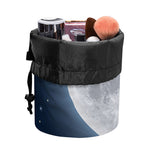 Full Moon Print Drawstring Makeup Bag