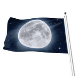 Full Moon Print Flag