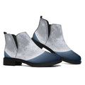 Full Moon Print Flat Ankle Boots