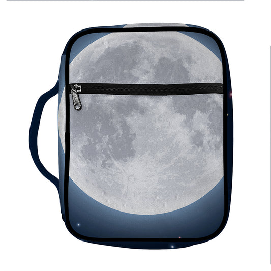 Full Moon Print Front Pocket Bible Bag