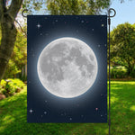 Full Moon Print Garden Flag