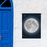 Full Moon Print Garden Flag