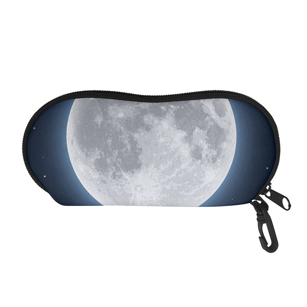 Full Moon Print Glasses Case