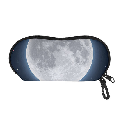 Full Moon Print Glasses Case