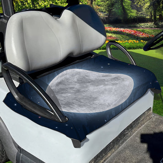 Full Moon Print Golf Cart Seat Cover