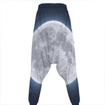 Full Moon Print Hammer Pants