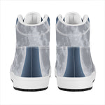 Full Moon Print High Top Leather Sneakers
