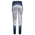 Full Moon Print High-Waisted Pocket Leggings