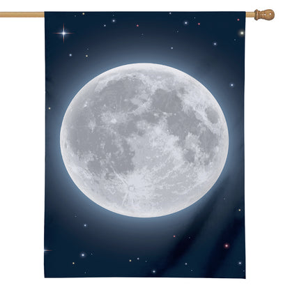 Full Moon Print House Flag