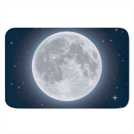 Full Moon Print Indoor Door Mat