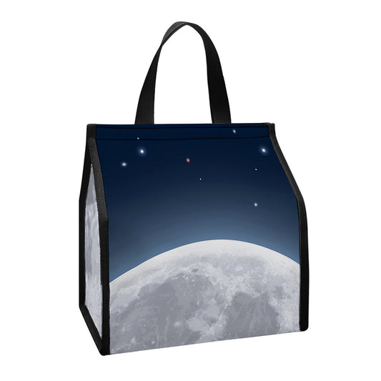 Full Moon Print Insulated Lunch Tote
