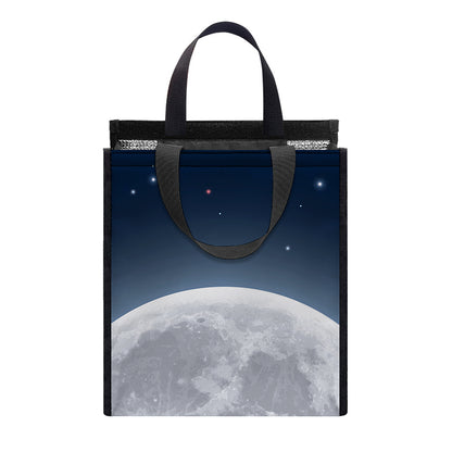 Full Moon Print Insulated Lunch Tote