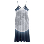 Full Moon Print Jersey Midi Cami Dress