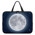 Full Moon Print Laptop Sleeve With Handle