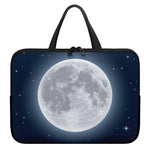 Full Moon Print Laptop Sleeve With Handle