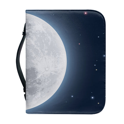 Full Moon Print Leather Bible Cover