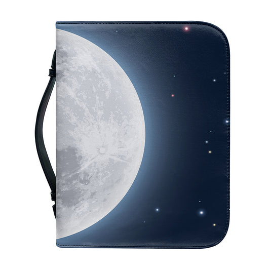 Full Moon Print Leather Bible Cover