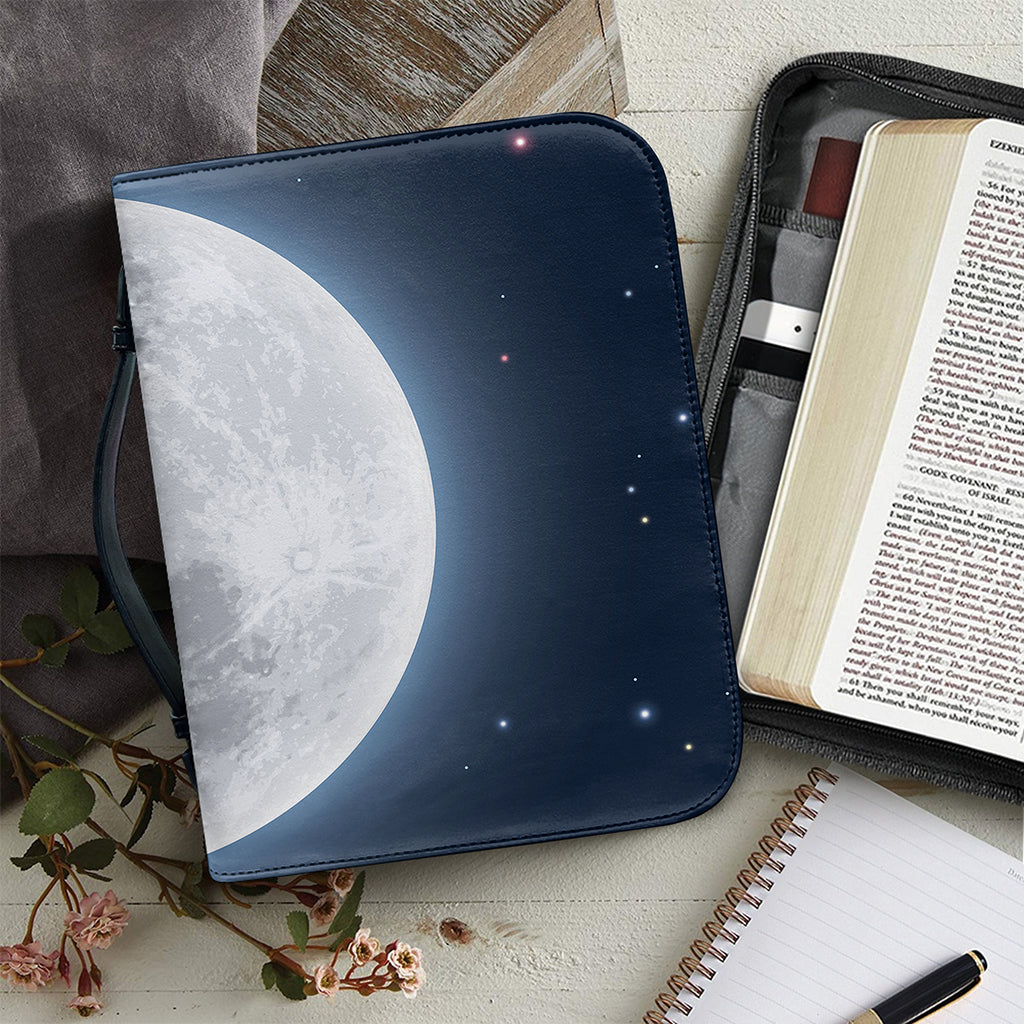 Full Moon Print Leather Bible Cover