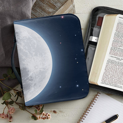 Full Moon Print Leather Bible Cover