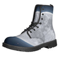 Full Moon Print Lace-Up Boots