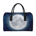 Full Moon Print Leather Duffel Bag