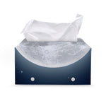 Full Moon Print Leather Tissue Box Cover