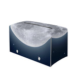 Full Moon Print Leather Tissue Box Cover