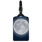 Full Moon Print Luggage Tag