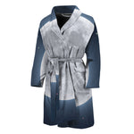 Full Moon Print Men's Bathrobe