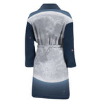 Full Moon Print Men's Bathrobe