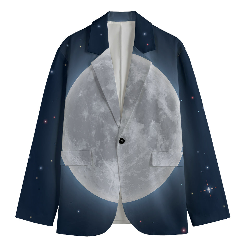 Full Moon Print Men's Blazer