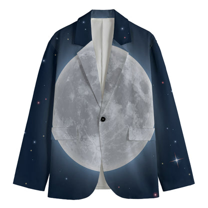 Full Moon Print Men's Blazer