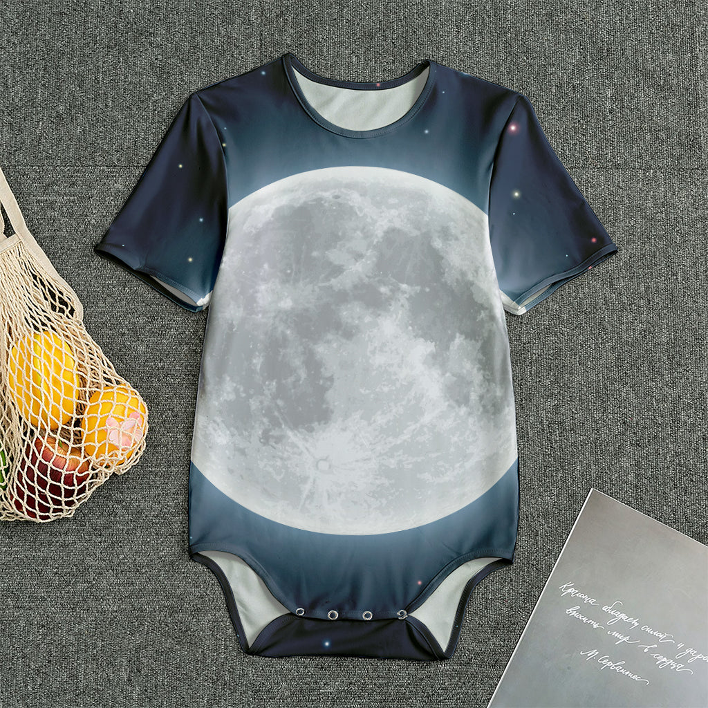 Full Moon Print Men's Bodysuit