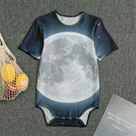 Full Moon Print Men's Bodysuit